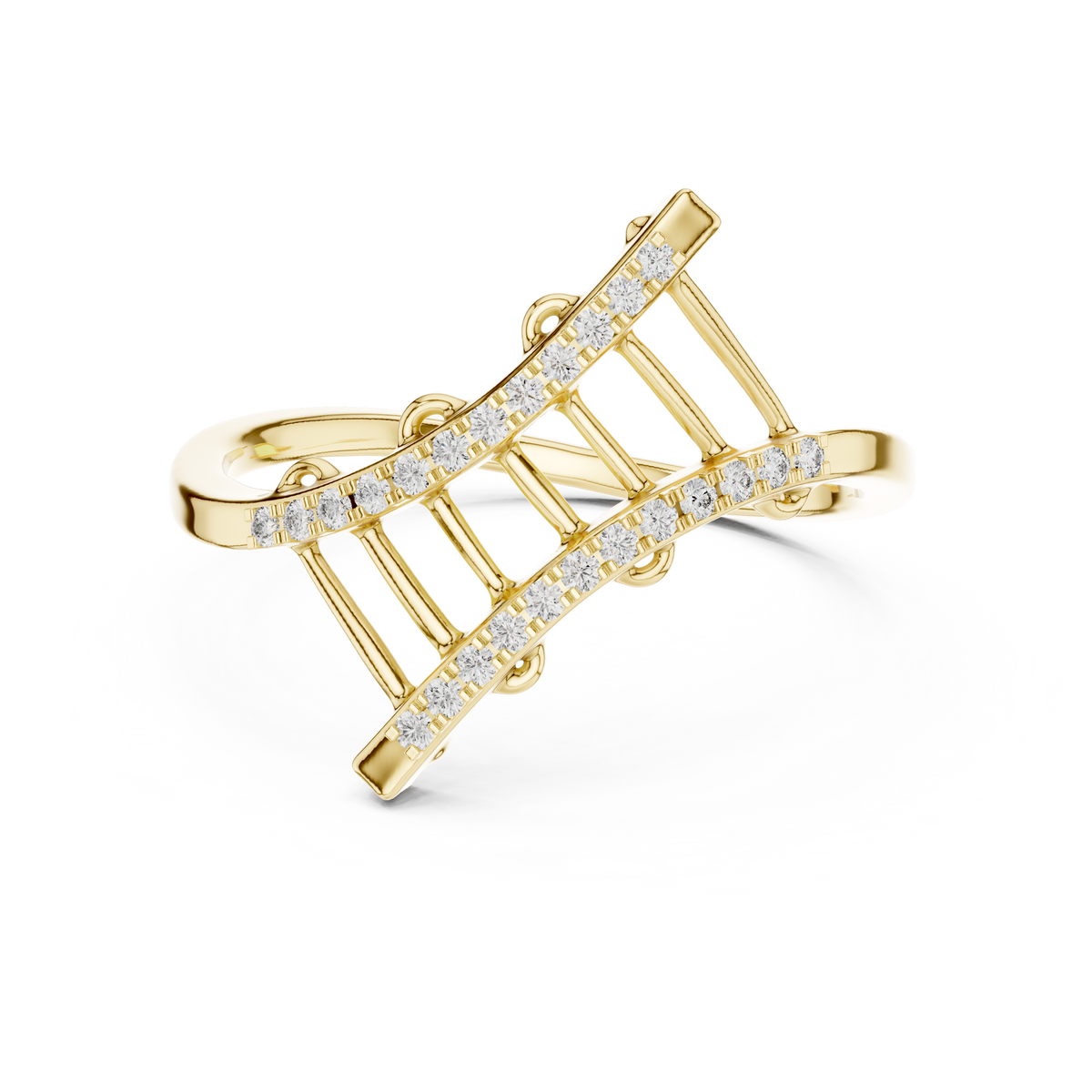 The Quiverleaf — Round Diamond Ring