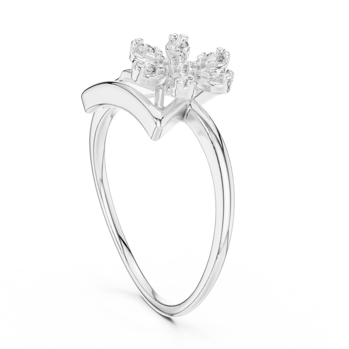 The Solaris — Round Collet Ring