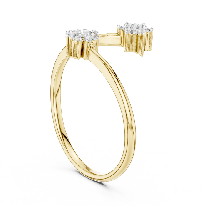 The Zircadie — Round Collet Ring