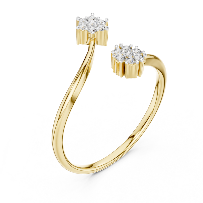 The Zircadie — Round Collet Ring