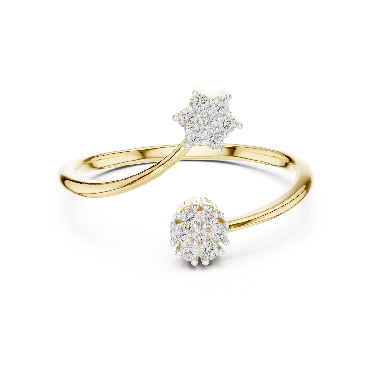 The Zircadie — Round Collet Ring