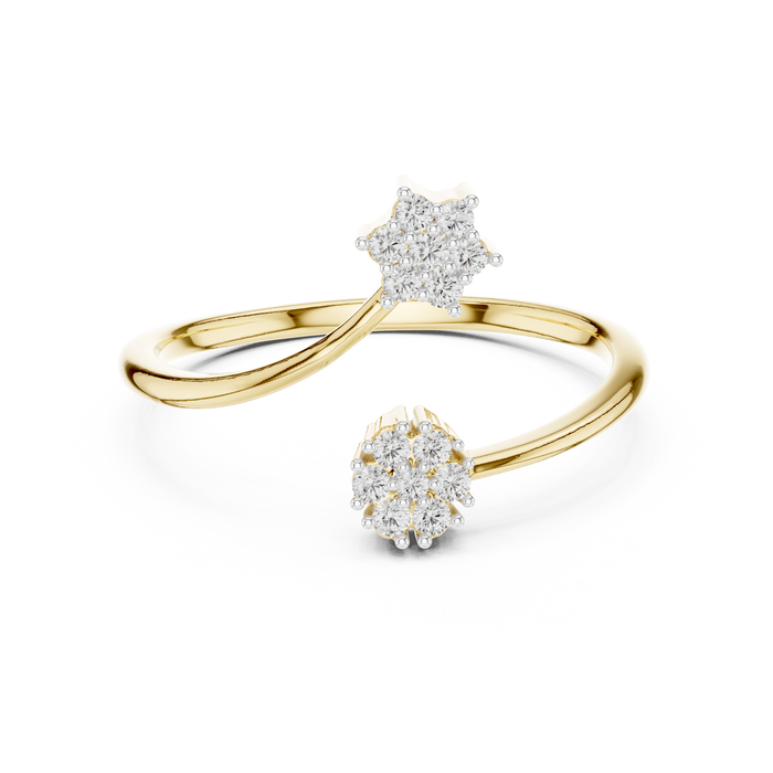 The Zircadie — Round Collet Ring