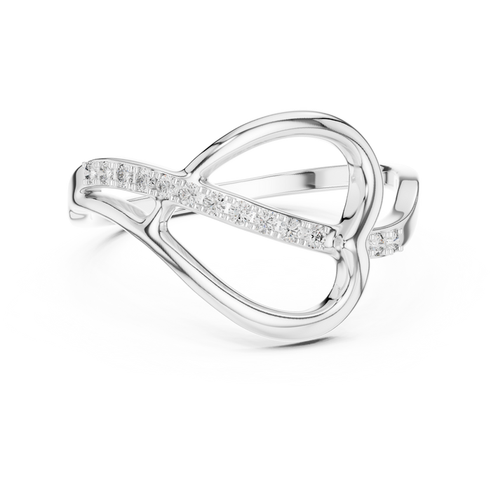 The Cascadine — Round Diamond Ring