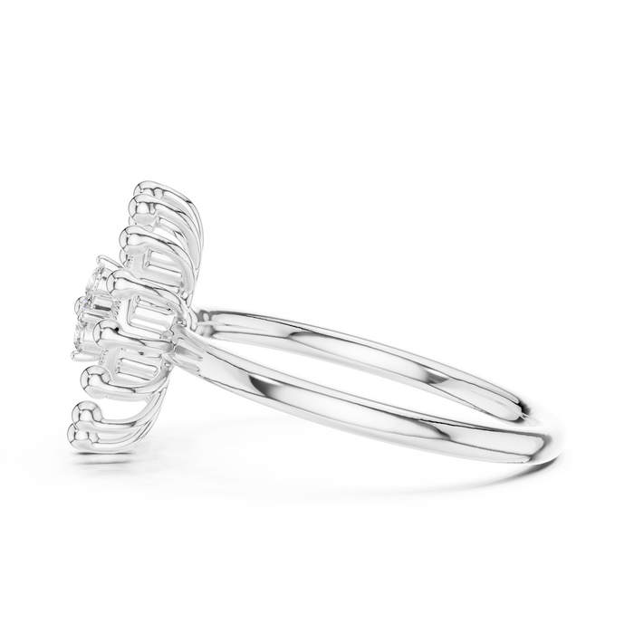 The Elyzande — Round Collet Ring