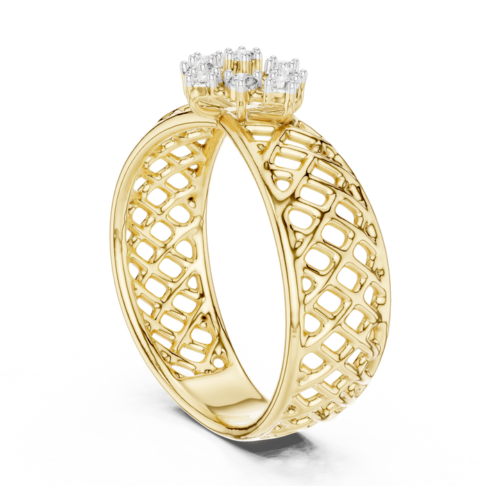 The Klarissande — Round Collet Ring