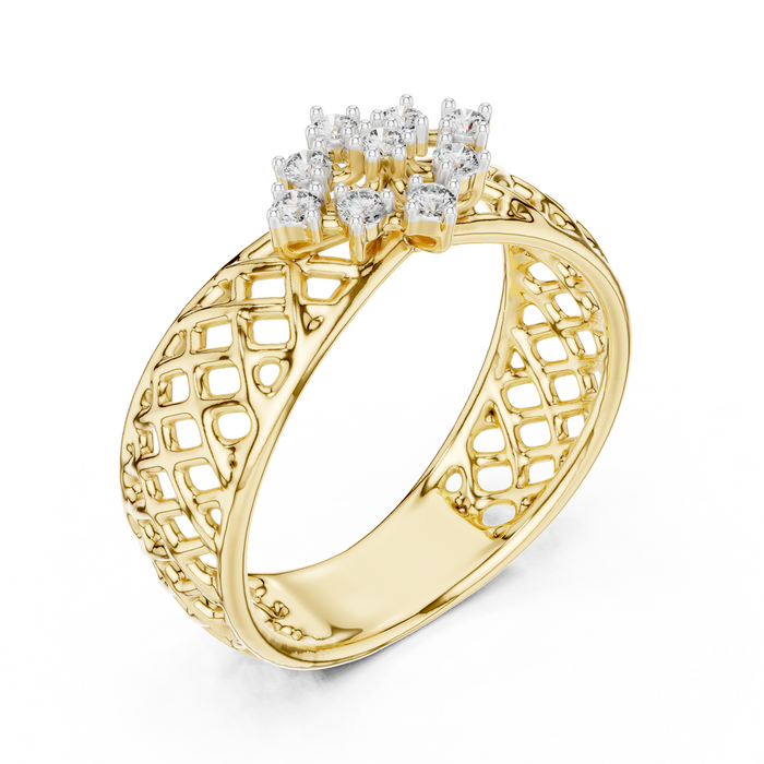 The Klarissande — Round Collet Ring