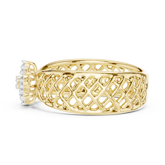 The Klarissande — Round Collet Ring