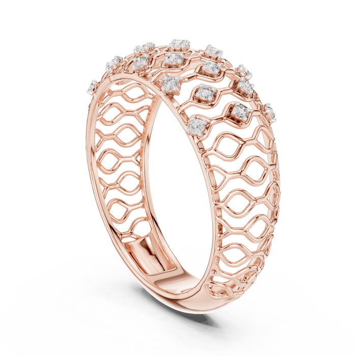 The Roussette — Round Collet Ring