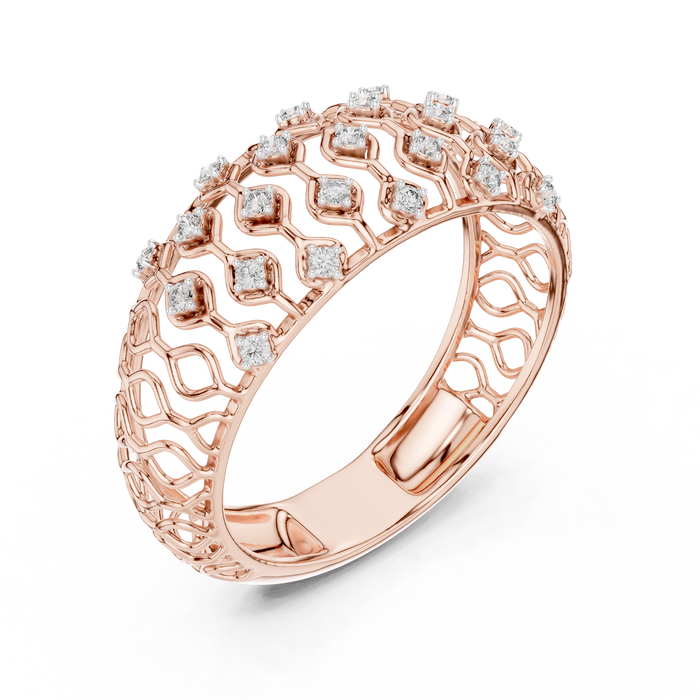 The Roussette — Round Collet Ring