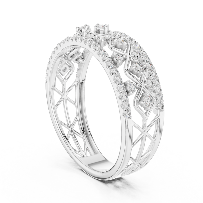 The Sablonde — Round Collet Ring