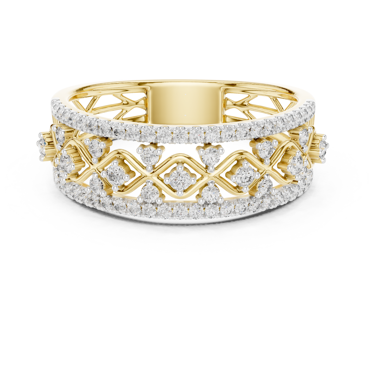 The Sablonde — Round Collet Ring