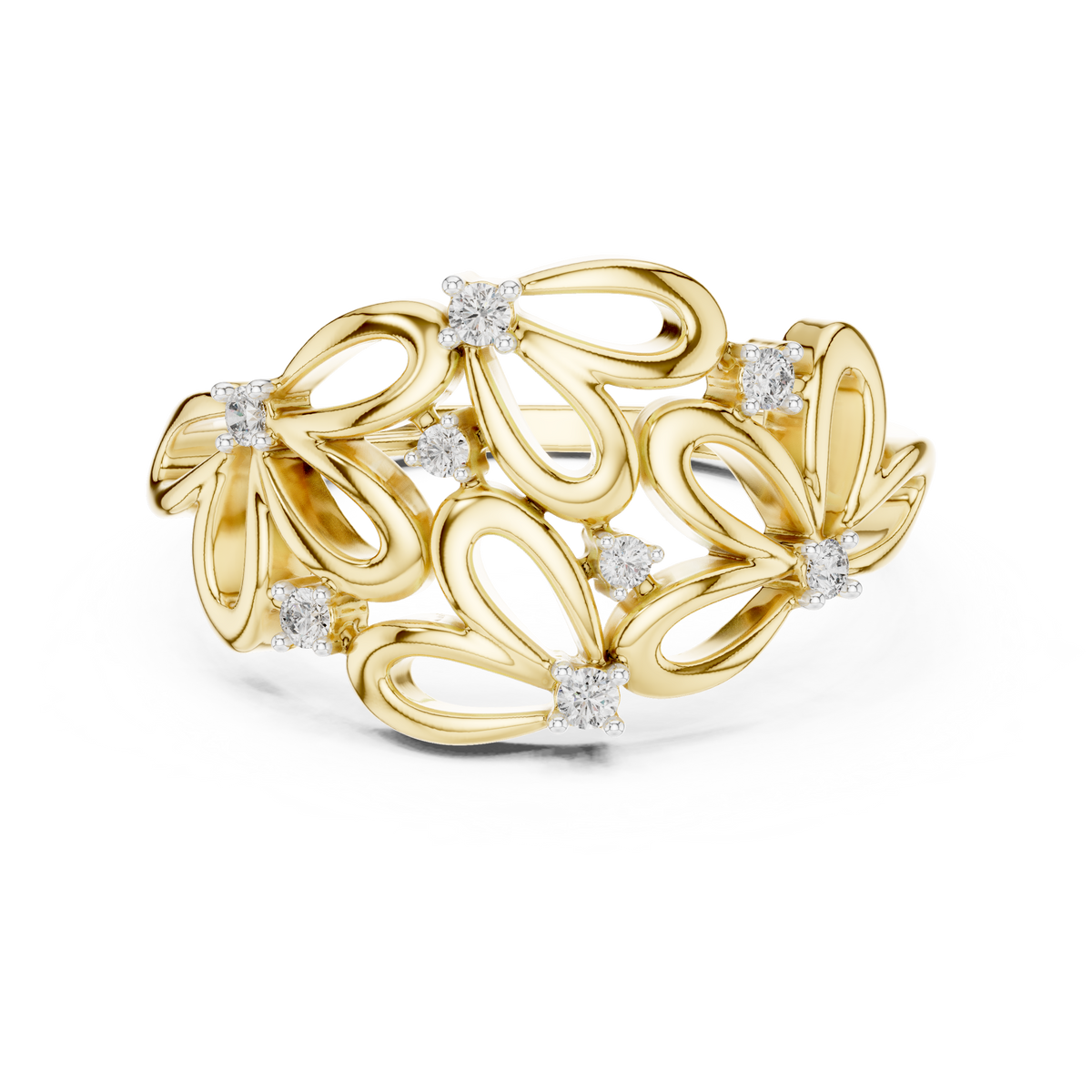 The Trevanne — Round Collet Ring