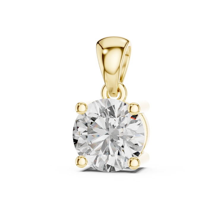 Ghislaine Round Solitaire Lab-Grown Diamond Pendant