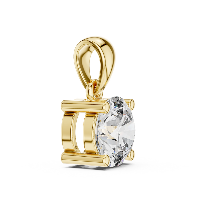 Ghislaine Round Solitaire Lab-Grown Diamond Pendant