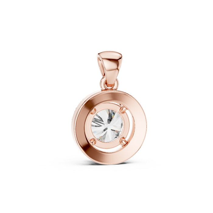 Maëlys Round Halo Pendant