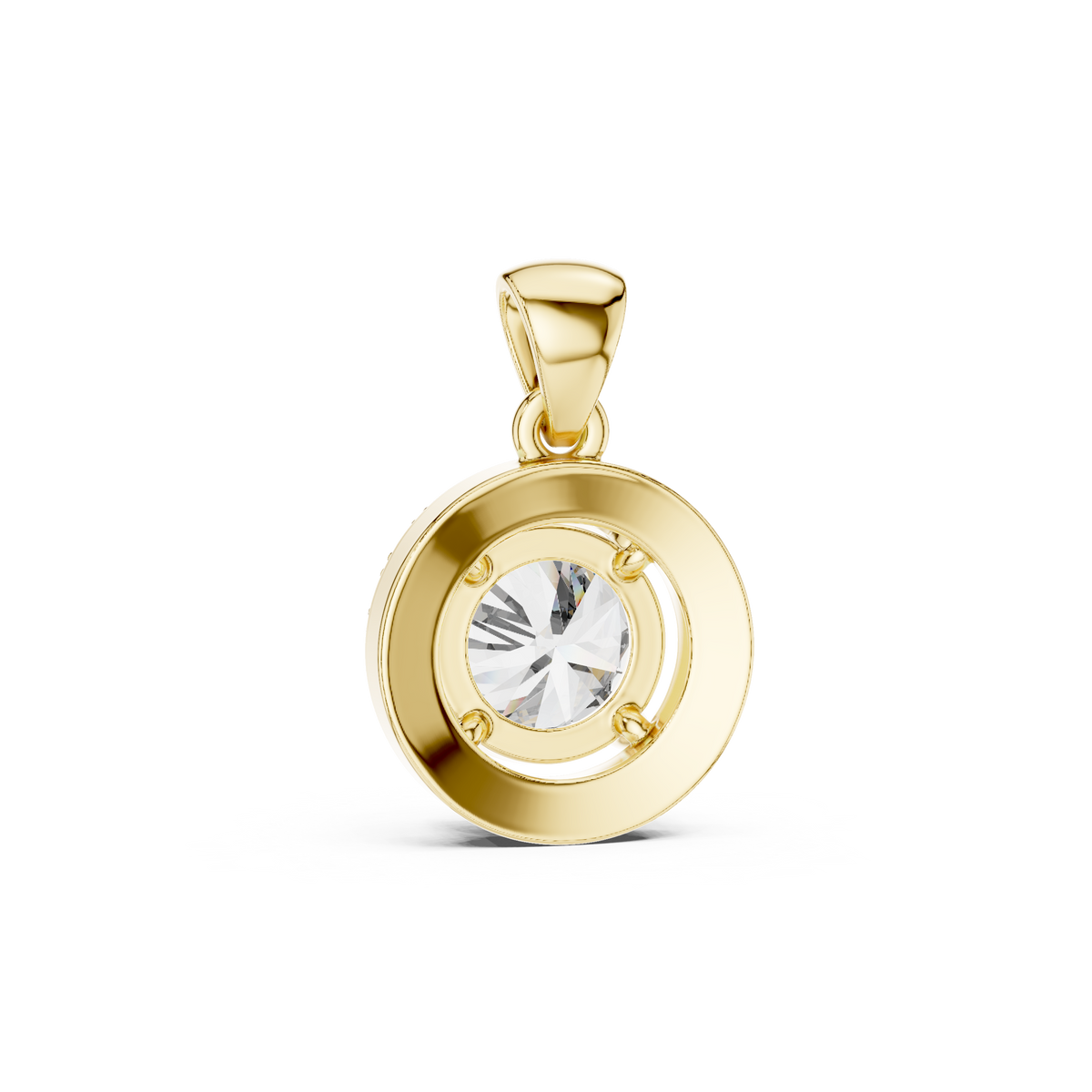 Maëlys Round Halo Pendant