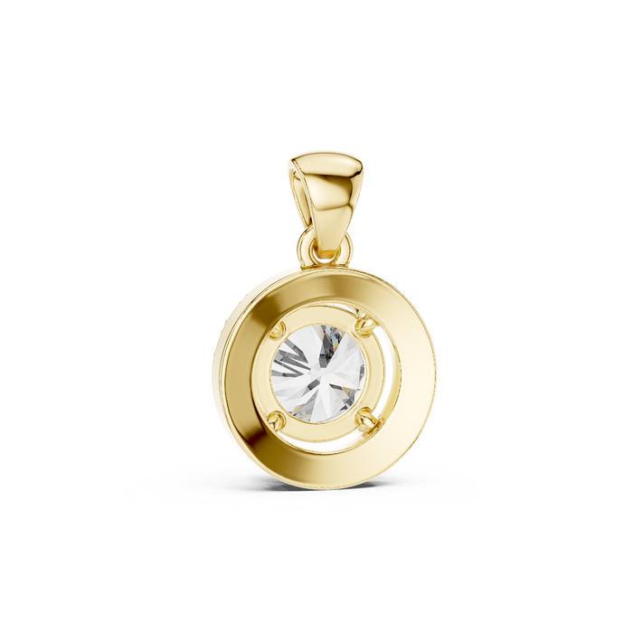Maëlys Round Halo Lab-Grown Diamond Pendant