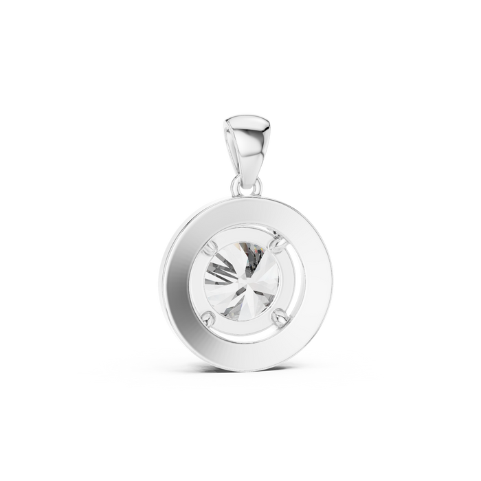 Noémie Round Halo Pendant