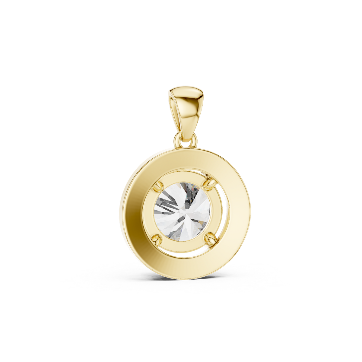 Noémie Round Halo Pendant