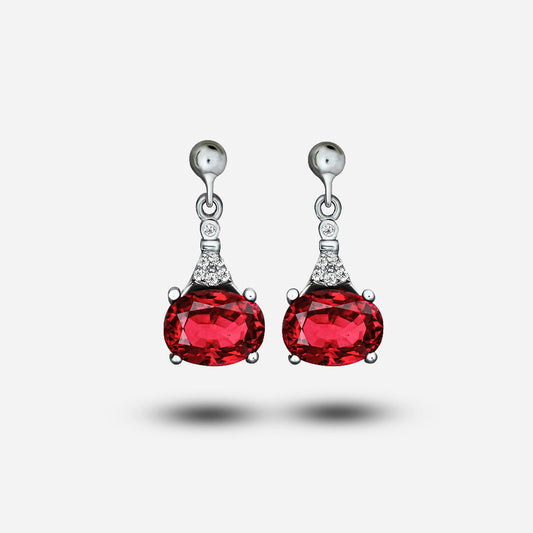 Red Stud Earring
