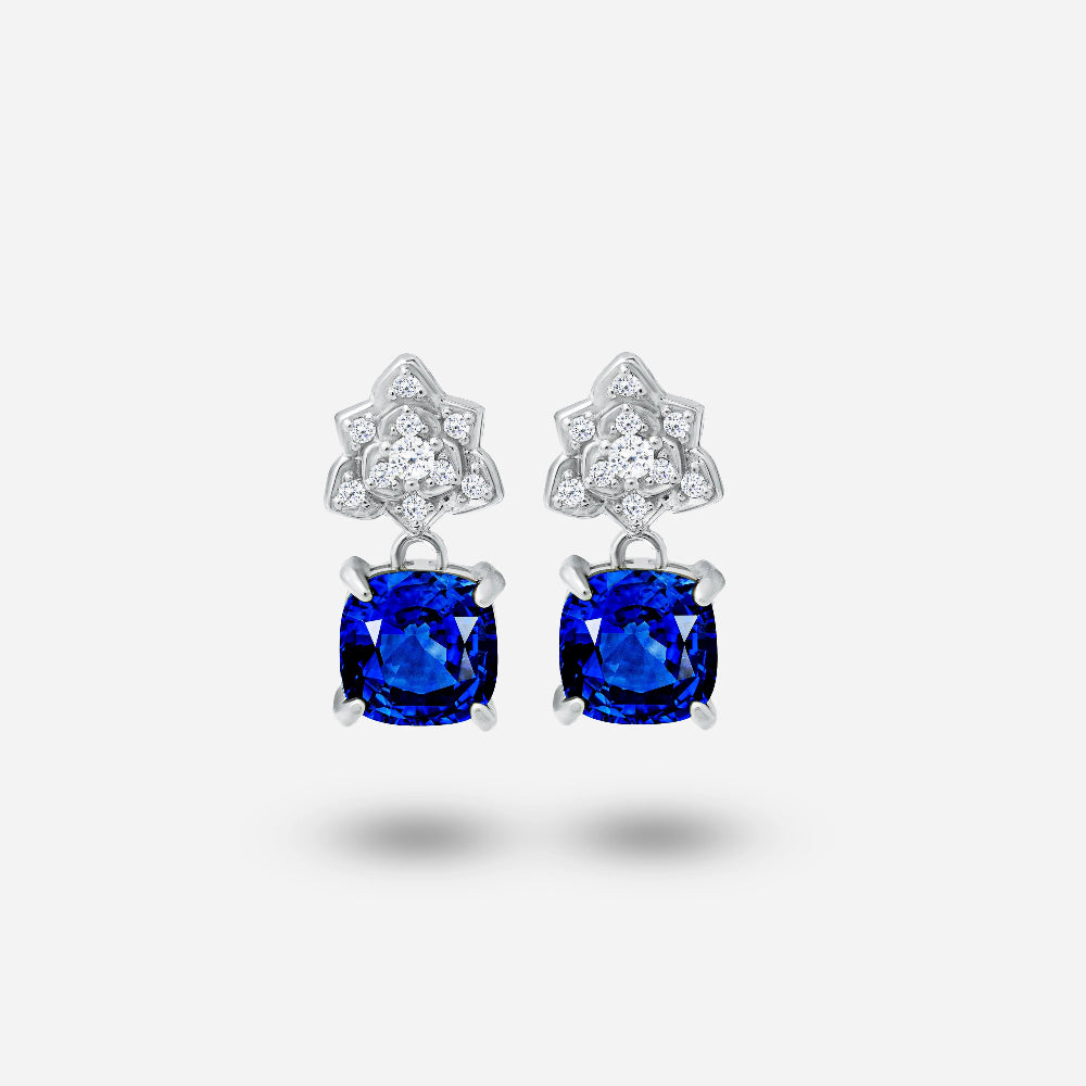 Royal Blue Stone Earrings